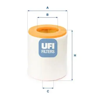 27A4800 Повітряний фільтр UFI підбір по vin на Brocar
