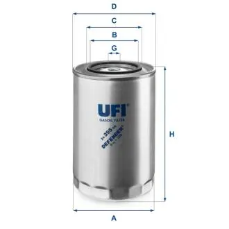 2439500 Топливный фильтр UFI подбор по vin на Brocar