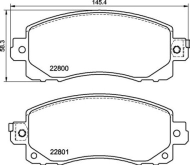 P78028 Колодки тормозные дисковые передние SUBARU FORESTER (SK_) 04/18-> / SUBARU IMPREZA Hatchback (GT_) 10/16-> / SUBARU IMPREZA Saloon (GK_) 10/16-> / SUB BREMBO підбір по vin на Brocar