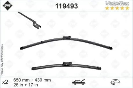 119493 Щітки склоочисника SWF підбір по vin на Brocar