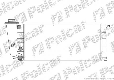 3004082 Радиатор двигателя PANDA 80- /86- /92-0 POLCAR подбор по vin на Brocar