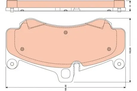 GDB1779 Комплект тормозных колодок, дисковый тормоз TRW підбір по vin на Brocar