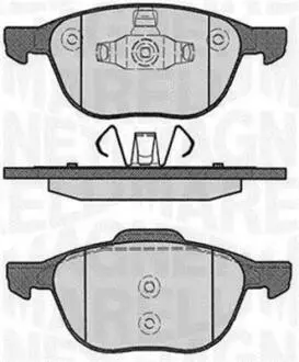 363916060244 Комплект тормозных колодок, дисковый тормоз MAGNETI MARELLI подбор по vin на Brocar