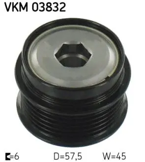 VKM03832 Муфта свободного хода JEEP CHEROKEE 2.5/2.8CRD 01- SKF підбір по vin на Brocar