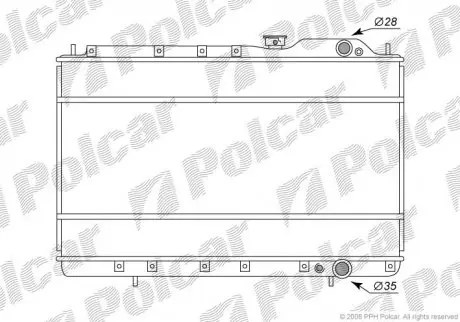 5216084 Радіатор охолодження POLCAR підбір по vin на Brocar
