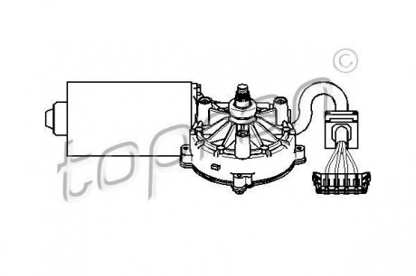 401531 Двигатель стеклоочистителя TOPRAN подбор по vin на Brocar