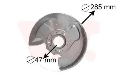 3758371 Накладка VAN WEZEL подбор по vin на Brocar