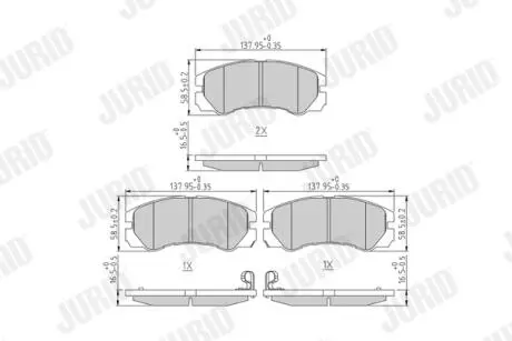 572348J Klocki ham. HONDA ISUZU OPEL JURID підбір по vin на Brocar