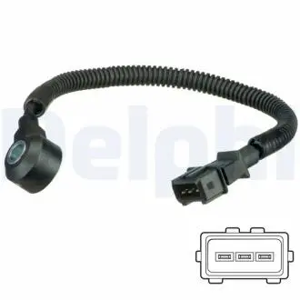 AS10227 Czujnik spalania stukowego. DELPHI подбор по vin на Brocar