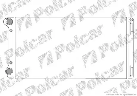 302208A2 Радиатор двигателя PUNTO 99- POLCAR підбір по vin на Brocar