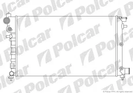 570608A2 Радіатор охолодження POLCAR підбір по vin на Brocar