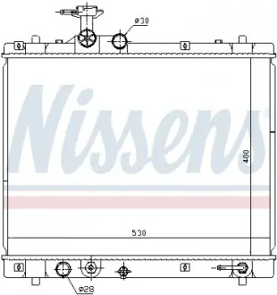 69402 Радиатор, охлаждение двигателя NISSENS подбор по vin на Brocar