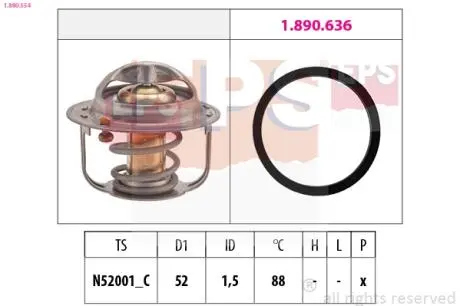 1880554 Термостат (Made in Italy!) 82C Vitara -99,Grand Vitara 98-,Svift 05-,SX4 -6 EPS підбір по vin на Brocar