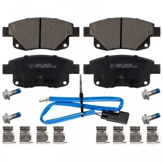 ADF124221 Комплект Накладок гальмівних колодок BLUE PRINT підбір по vin на Brocar