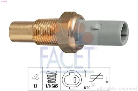 73184 Датчик температури FACET підбір по vin на Brocar
