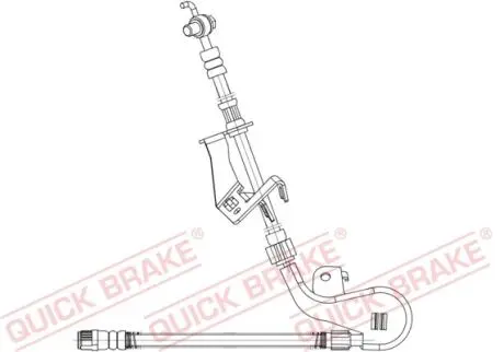 58887X Гальмівний шланг QUICK BRAKE підбір по vin на Brocar