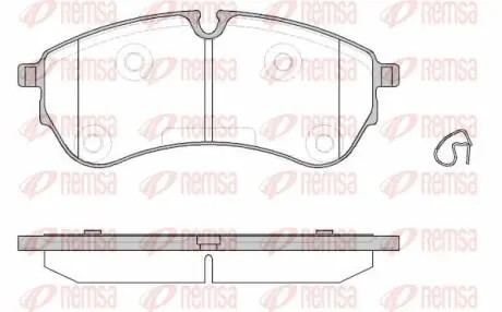 183000 Колодки тормозные (передние/задние) VW Crafter/MAN TGE 16- REMSA підбір по vin на Brocar