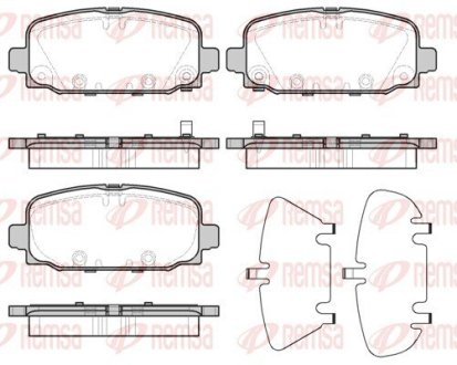 179602 Колодки тормозные дисковые REMSA підбір по vin на Brocar