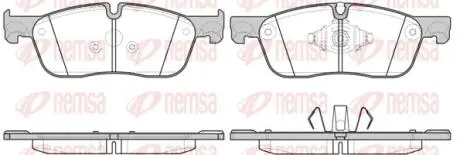 163310 Колодки гальмівні дискові REMSA підбір по vin на Brocar