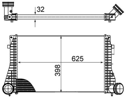 CI482000S INTERCOOLER AUDI MAHLE / KNECHT підбір по vin на Brocar