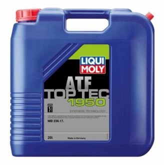 21379 OLEJ LIQUI MOLY ATF TOP TEC 1950 20L / 236.17 / SKRZYNIE MB 725.0/1 LIQUI MOLY подбор по vin на Brocar