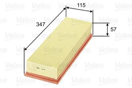 585098 Фільтр повітряний VALEO підбір по vin на Brocar