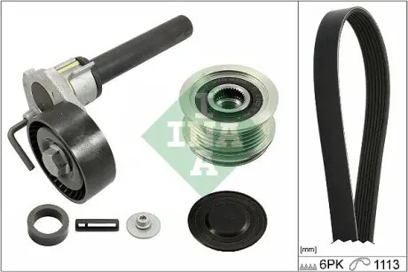 529051420 Комплект ременя генератора Audi A3/Seat Leon/Skoda Octavia/VW Golf 1.8/2.0 04- INA підбір по vin на Brocar