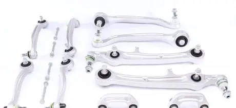 13AU0304 Комплект важелів підвіски (передньої) Audi A6 04-11 (з болтами/средній) ASMETAL підбір по vin на Brocar