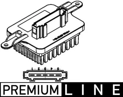 ABR59000P Regulator/opornik dmuchawy 3008/5008 MAHLE / KNECHT подбор по vin на Brocar