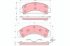 Комплект тормозных колодок, дисковый тормоз GDB4013