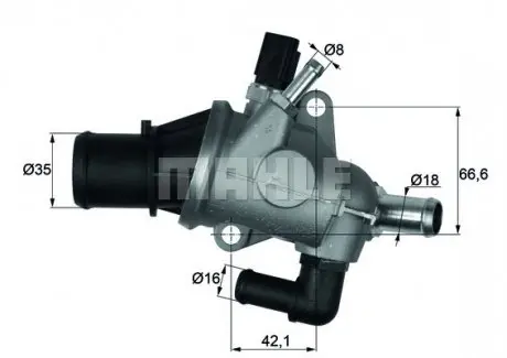 TI16388 Термостат MAHLE / KNECHT підбір по vin на Brocar