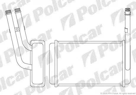3244N82 Обігрівач салону TRANSIT 83-86 POLCAR підбір по vin на Brocar