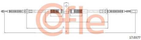 170377 Трос ручного гальма COFLE підбір по vin на Brocar