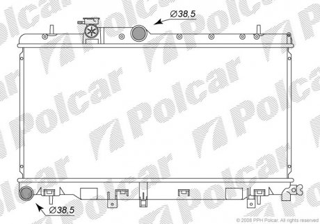 7213081K Радіатор охолодження POLCAR підбір по vin на Brocar