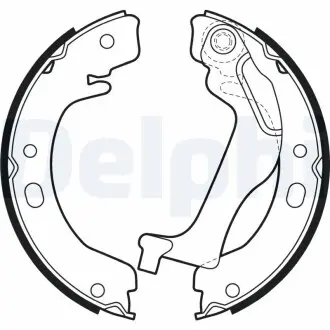 LS2003 Тормозные колодки, барабанные DELPHI підбір по vin на Brocar