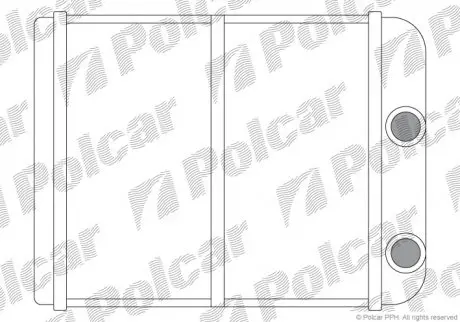 5222N81 Радіатор обігріву POLCAR підбір по vin на Brocar