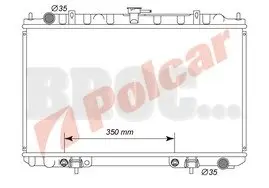 2762081 Радіатор двигуна MAXIMA 00- POLCAR підбір по vin на Brocar