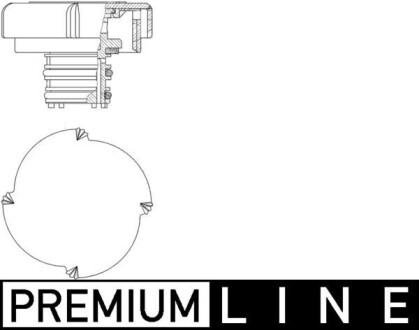 CRB21000P Крышка расширительного бачка BMW E39/E60 (1,4бар) MAHLE / KNECHT підбір по vin на Brocar