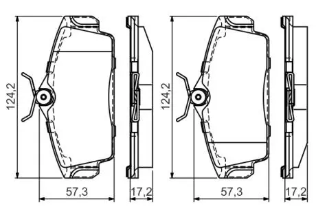 0986495070 Гальмівні колодки, дискові BOSCH підбір по vin на Brocar