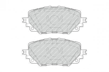 FDB4873 Гальмівні колодки, дискові FERODO підбір по vin на Brocar