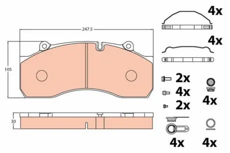 GDB5090 Тормозные колодки, дисковые. TRW подбор по vin на Brocar