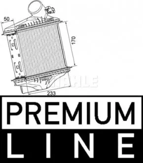CI174000P Яntercooler SMART FORTWO MAHLE / KNECHT підбір по vin на Brocar