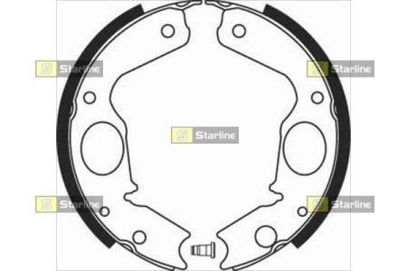 BC08350 Тормозные колодки к-кт. STARLINE подбор по vin на Brocar