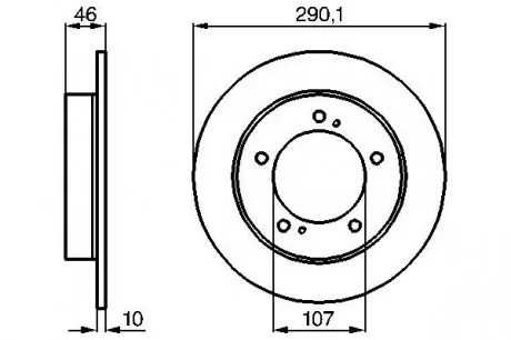 0986478377 Тормозной диск BOSCH підбір по vin на Brocar