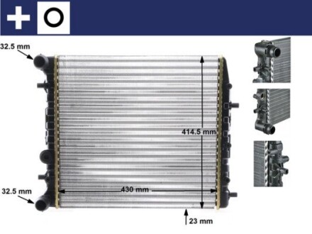 CR454000S Радиатор охлаждения MAHLE / KNECHT подбор по vin на Brocar