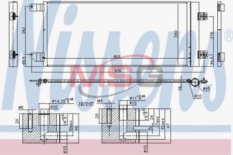 940495 Радіатор кондиціонера NISSENS підбір по vin на Brocar