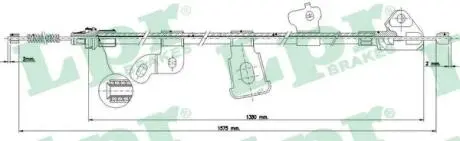 C0890B Трос, стояночная тормозная система LPR подбор по vin на Brocar