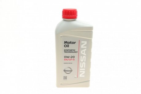 KE90090133 Олива 0W20 Nissan Motor Oil (1L) (SN/GF-5) NISSAN підбір по vin на Brocar