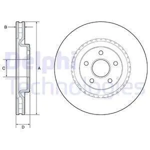BG9213C Гальмівний диск DELPHI підбір по vin на Brocar
