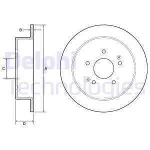 BG4940C Тормозной диск DELPHI підбір по vin на Brocar